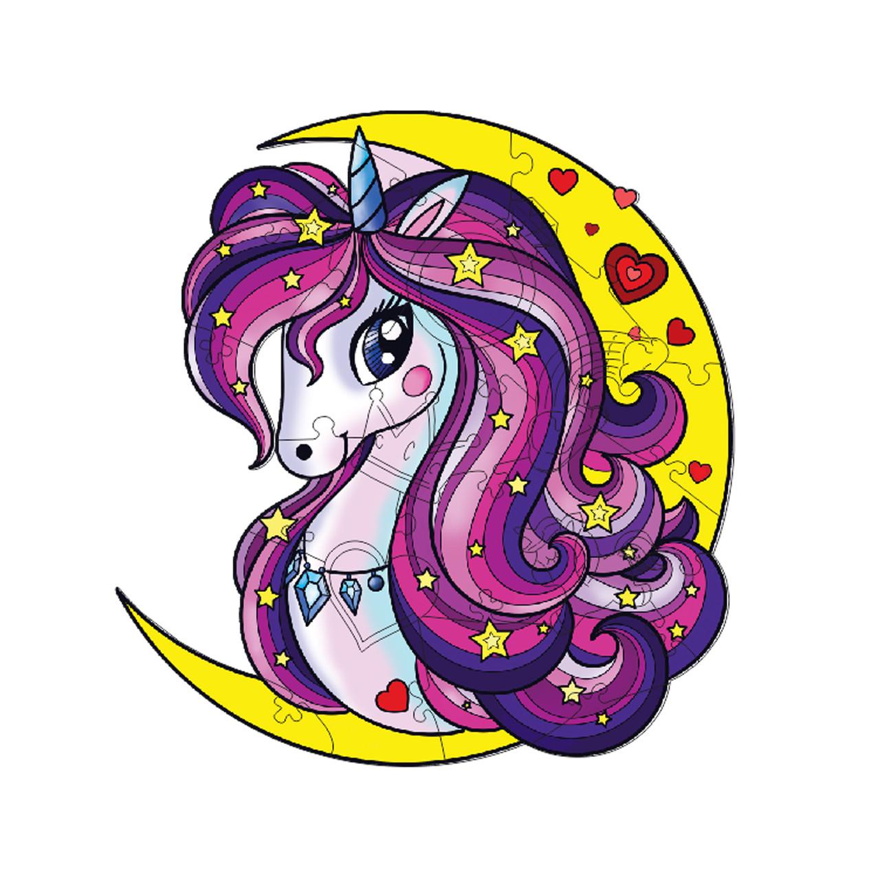 Пазл деревянный Сказочный единорог А5 (706) - фото 2 Пазл деревянный Сказочный единорог А5 (706) - фото 2