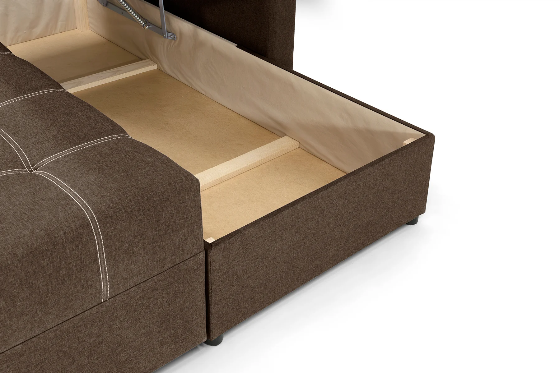 Диван угловой Олимп 300х220 см Коричневый (28118808) - фото 7 Диван угловой Олимп 300х220 см Коричневый (28118808) - фото 7