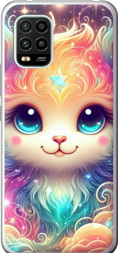 Чехол на Xiaomi Mi 10 Lite Сказочный котенок (5813t-1924-42517)
