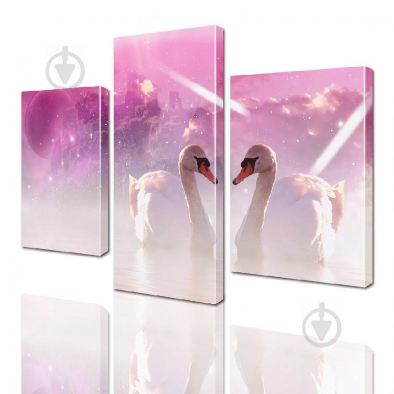 Модульная картина Лебеди ADJ0001 размер 70 х 105 см