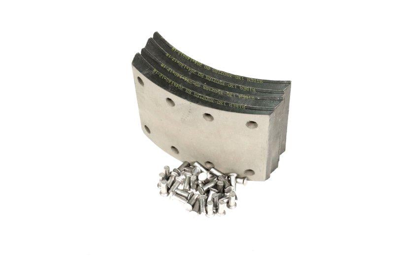 Накладка гальм Rider 130-3502105-02 ЗІЛ 130 задні r0 12/18 с заклепками