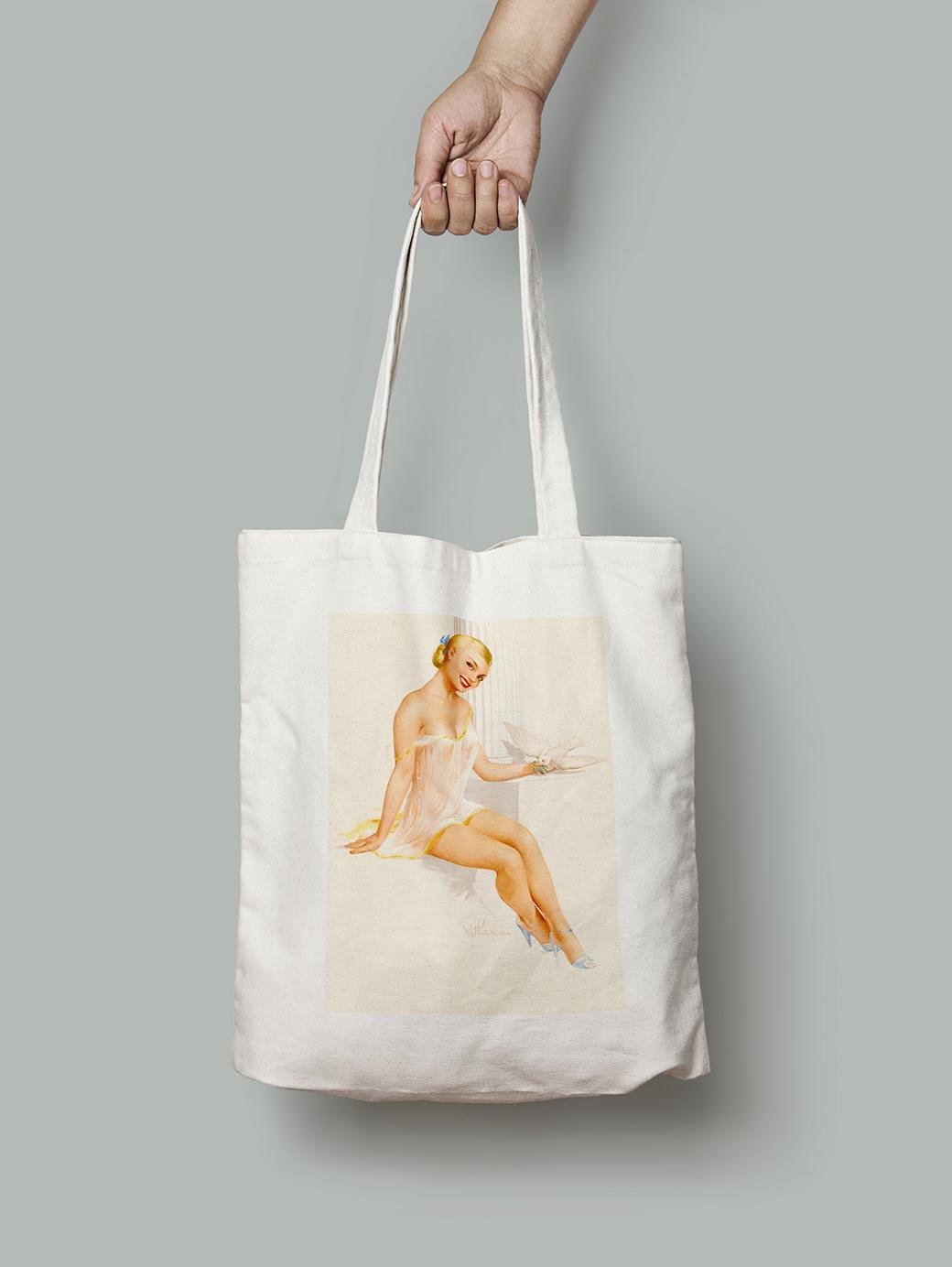 Эко-сумка Нежная как голубка. Тед Уизерс шопер (pin_up010170_Bag) Эко-сумка Нежная как голубка. Тед Уизерс шопер (pin_up010170_Bag)