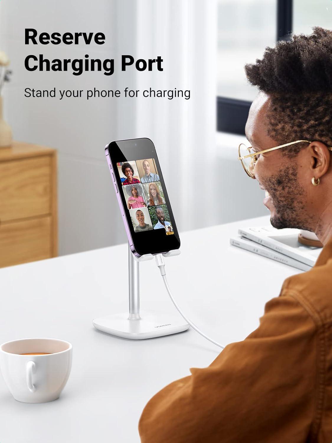 Подставка для телефона/планшета UGREEN настольная Белый (60343) - фото 9 Подставка для телефона/планшета UGREEN настольная Белый (60343) - фото 9