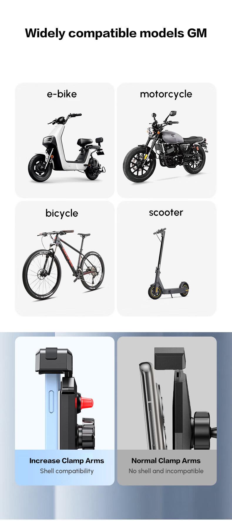 Тримач UGREEN 4.7-7.2 З сонцезахисним козирком 360° 17.8-30 мм Чорний (65004) - фото 12