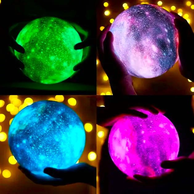 Светильник-ночник 3D Космос Moon-light Lamp с аккумулятором - фото 7