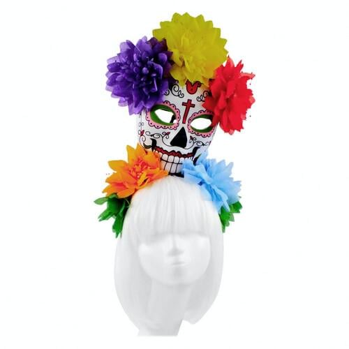 Обруч Carnival Muerte с фатой SETA Decor 19-901GR-PN