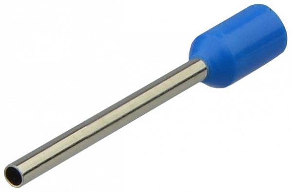 Наконечник изолированный АСКО-Укрем НТ 0,75-18 0,75 мм2 гильза 18 мм 100 шт. Синий (A0060010018)