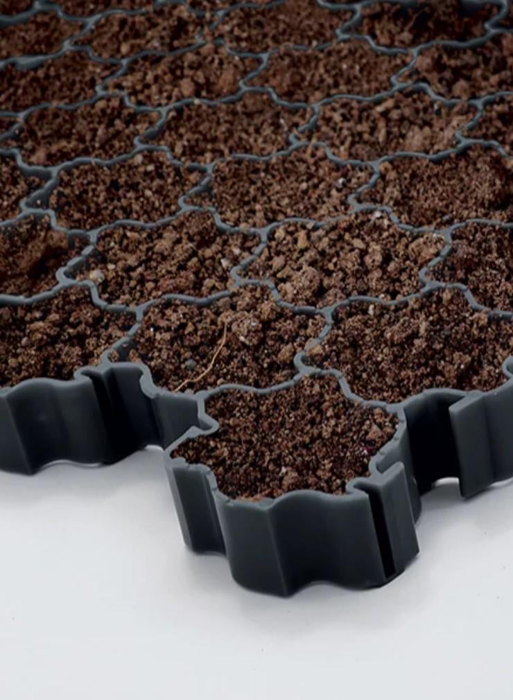 Комплект газонних решіток Plant 5 шт. Чорний (92951) - фото 4