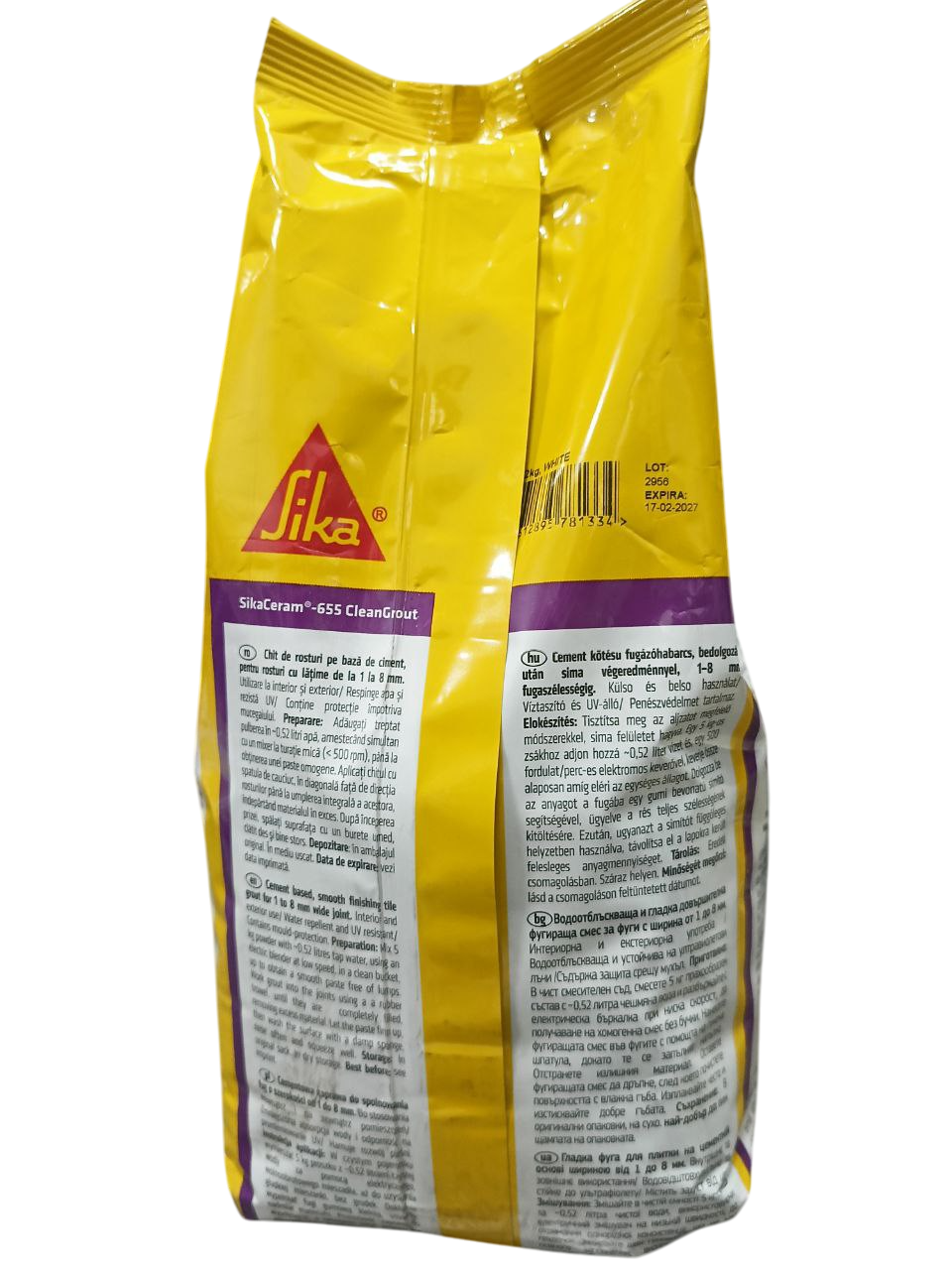 Затирка цементна Sikaceram-655 2 кг Білий (701055) - фото 5