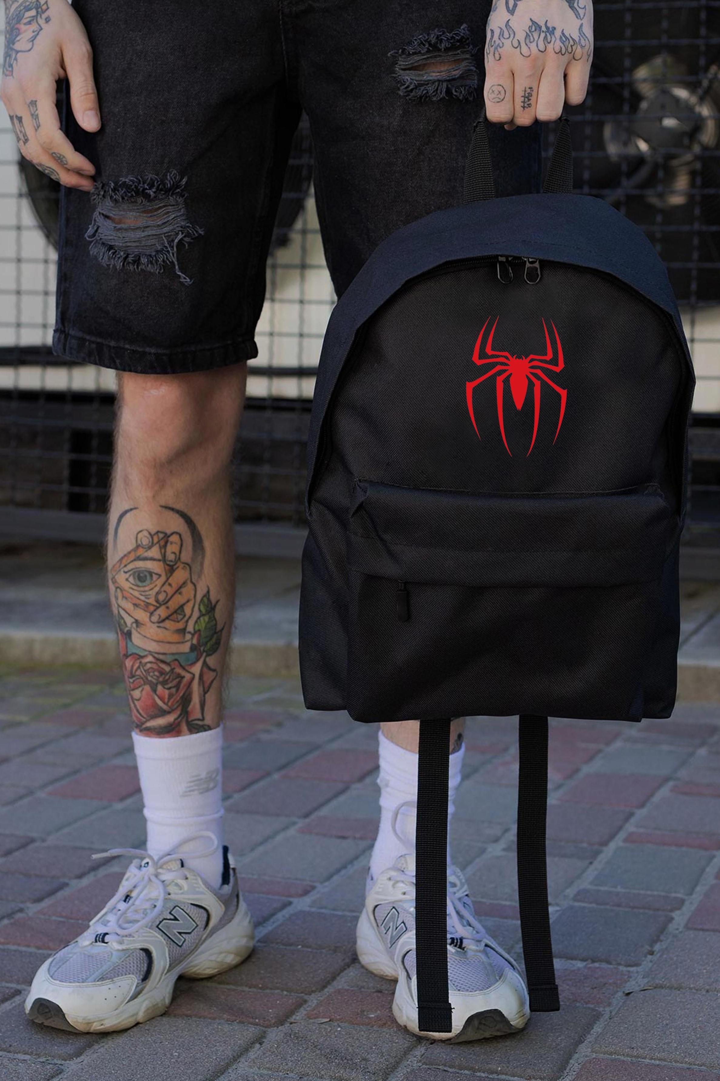 Рюкзак школьный для мальчика Without Compact с принтом Человек-Паук Black (8055238)