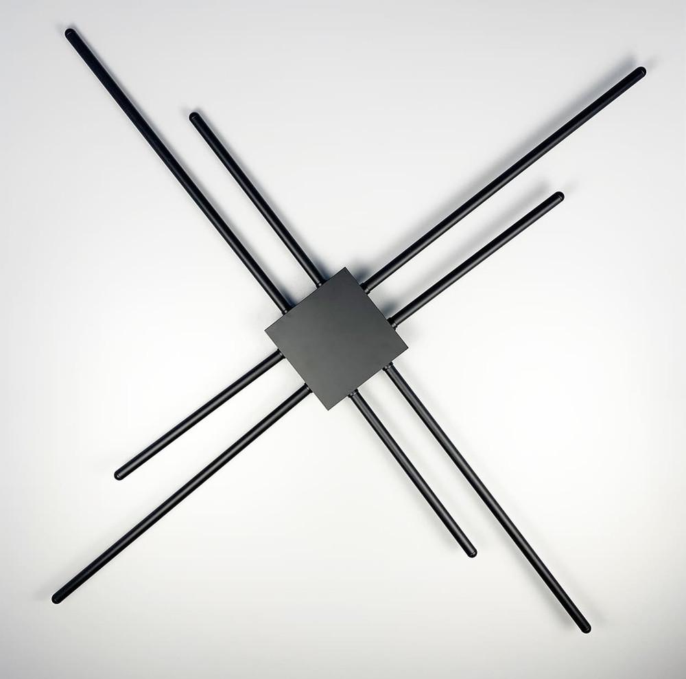 Бра минималистичное на 8 рожков (WJ 7214/8 BK)