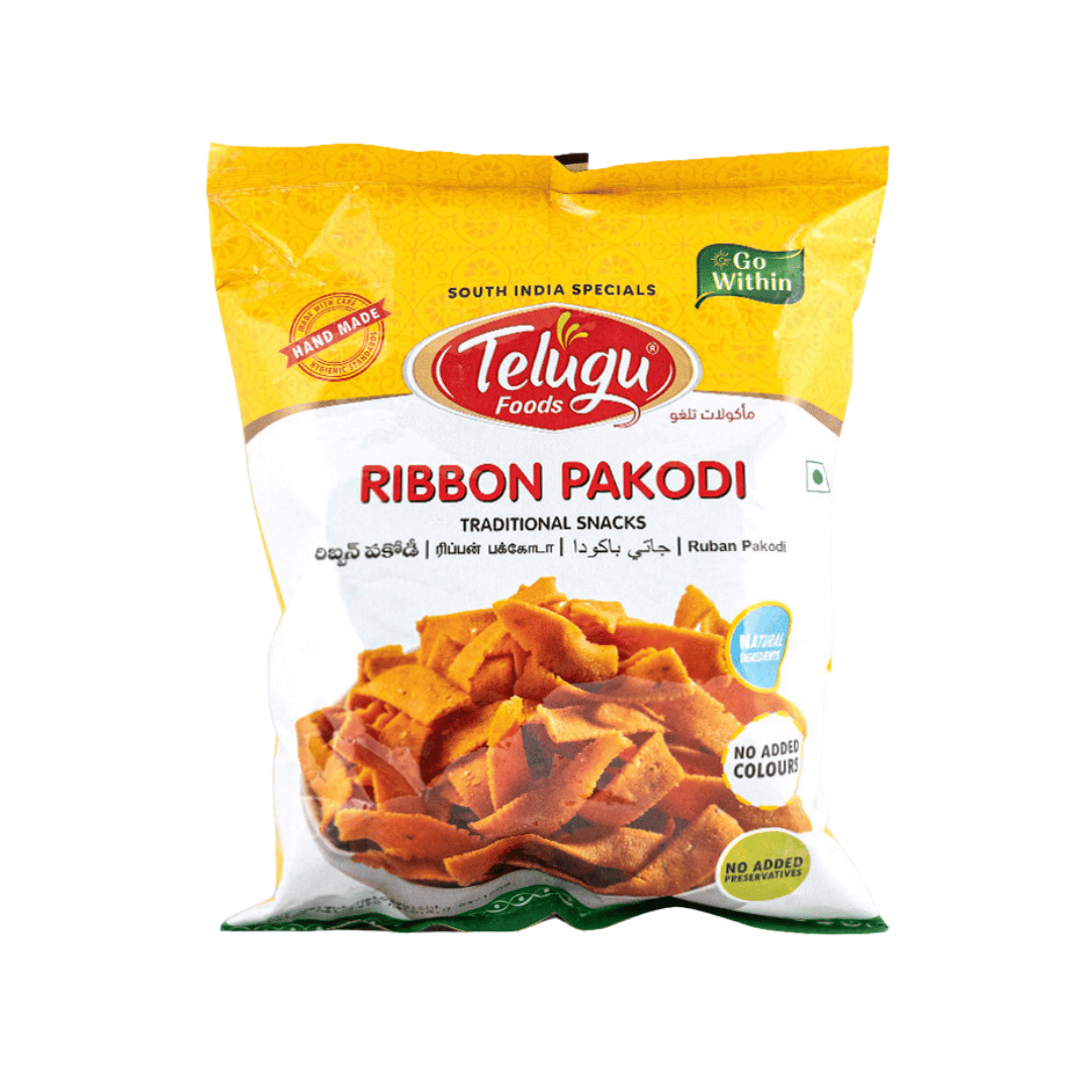 Снек Telugu Foods Хрустящие спирали Ribbon Pakoda 170 г (8906081381378)