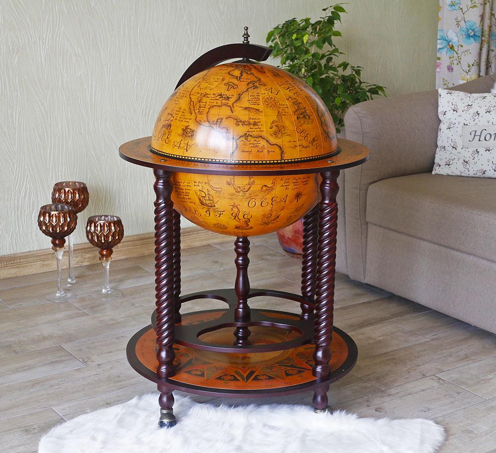 Минибар Гранд Презент Глобус Древняя карта 45 см Коричневый (45043R)
