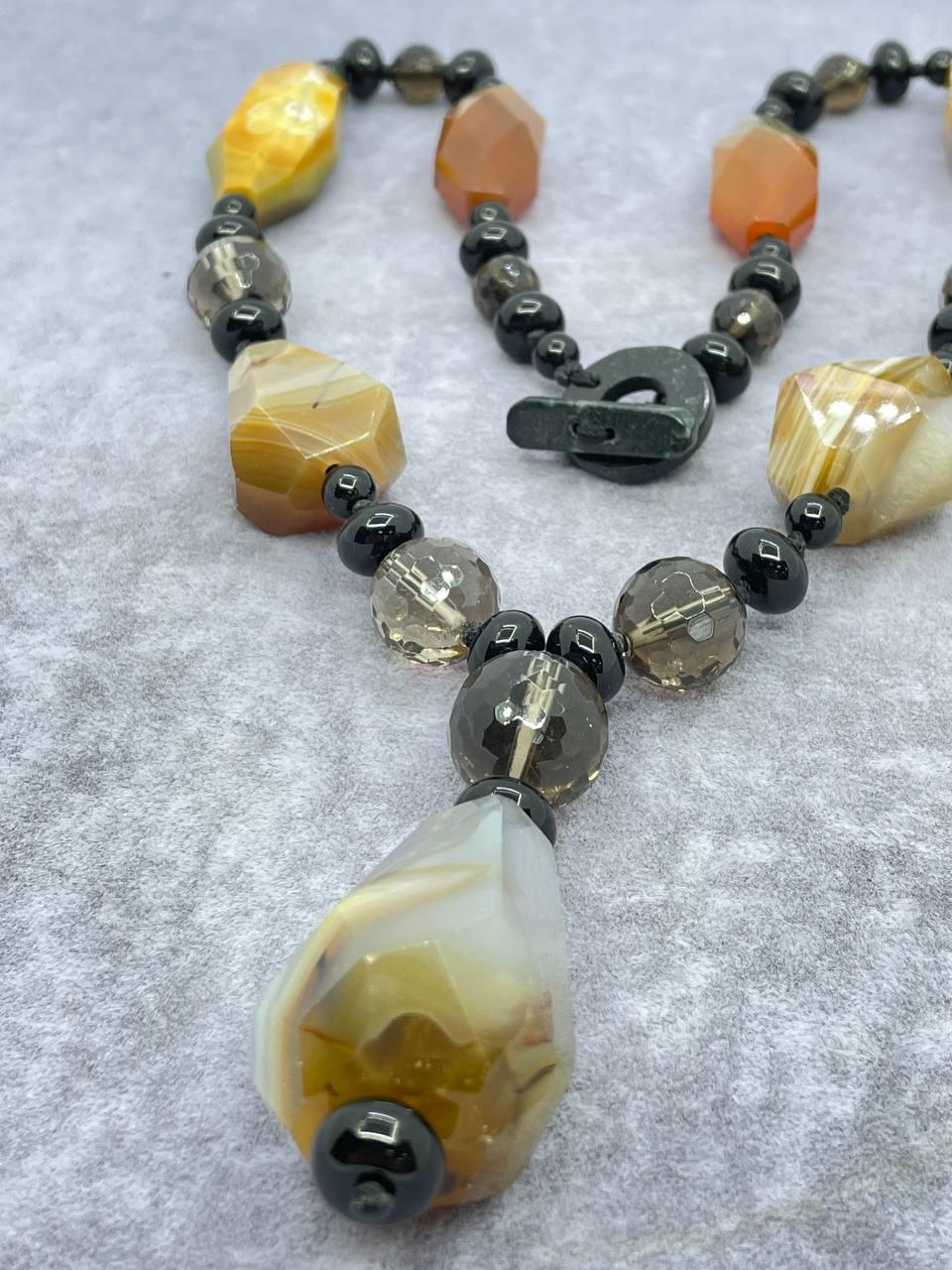 Намисто кварц 50 см Різнокольоровий (705)