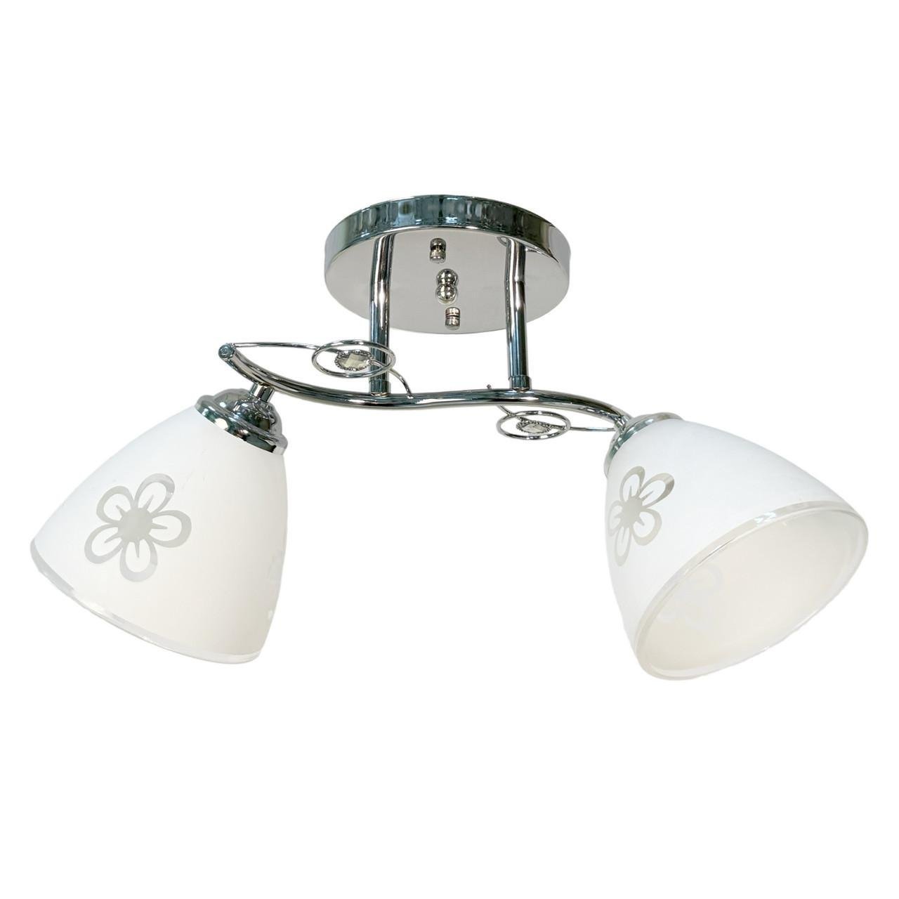 Люстра потолочная на два плафона Svet SH-1014/2 CR Хром