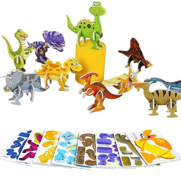 Набор картонных 3D пазлов 50 шт. (id_3903)