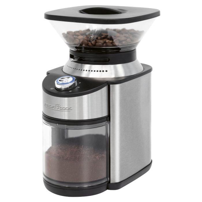 Кофемолка электрическая жернова Profi Cook PC-EKM 1205 на 230 г с 16 ступенями помола 200 Вт