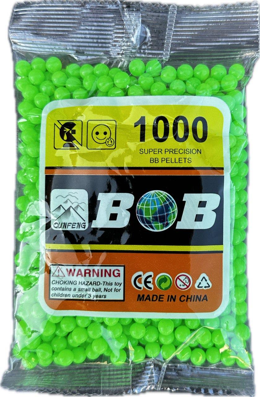 Кулі пластикові для дитячої зброї 696 Toys CB-1000E в пакеті 1000 шт. (CB-1000E)