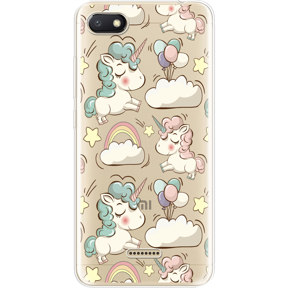 Чехол Boxface Xiaomi Redmi 6A Unicorns Прозрачный силикон (34811-cc2-34811)