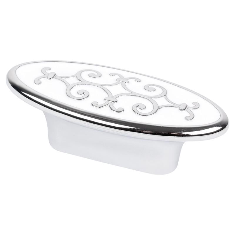Мебельная ручка Bosetti Marella D 24134.32 Хром/Белая эмаль (44479)