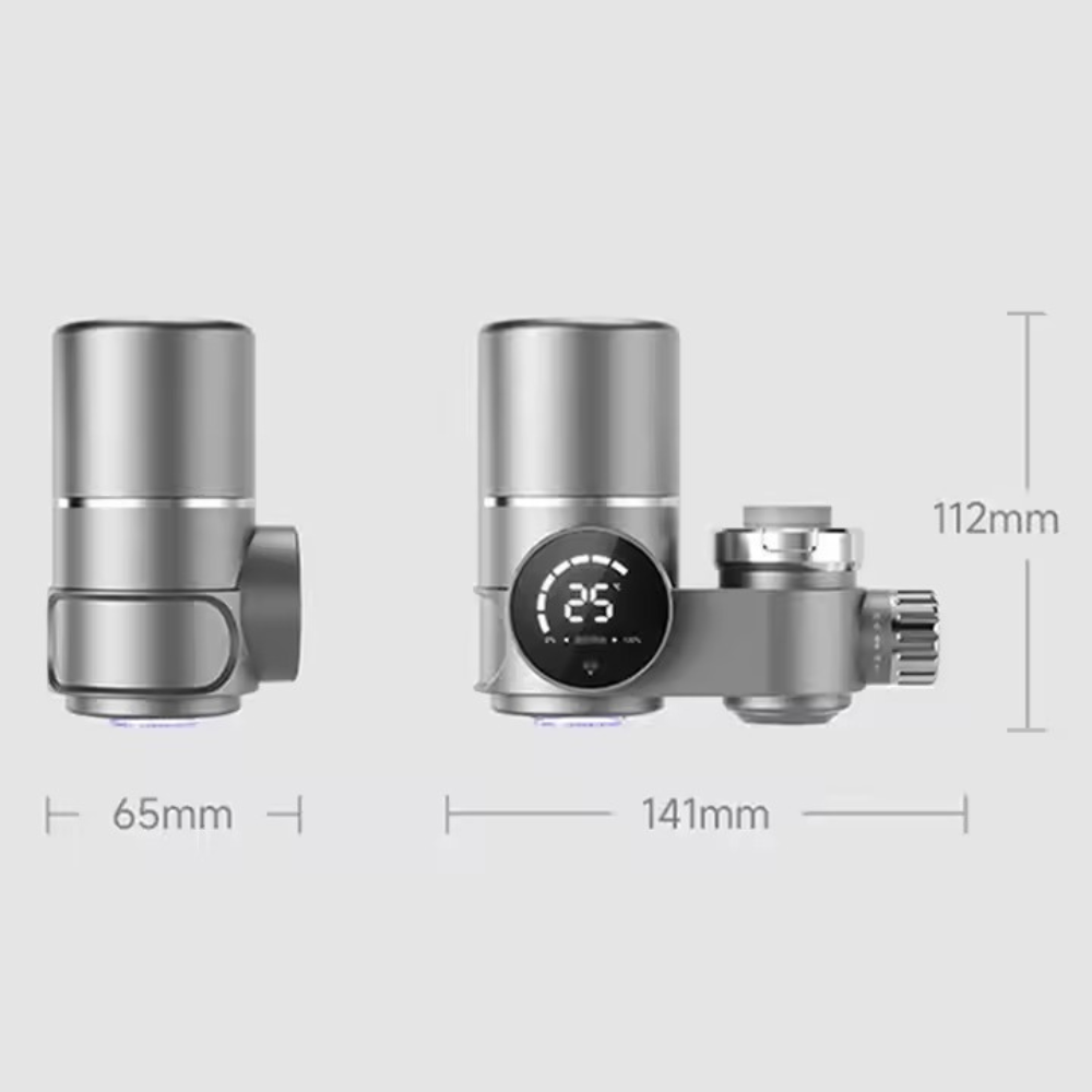 Фільтр-насадка на кран для очищення проточної води на кухню та ванну кімнату універсальна зі смарт дисплеєм - фото 10 Фільтр-насадка на кран для очищення проточної води на кухню та ванну кімнату універсальна зі смарт дисплеєм - фото 10