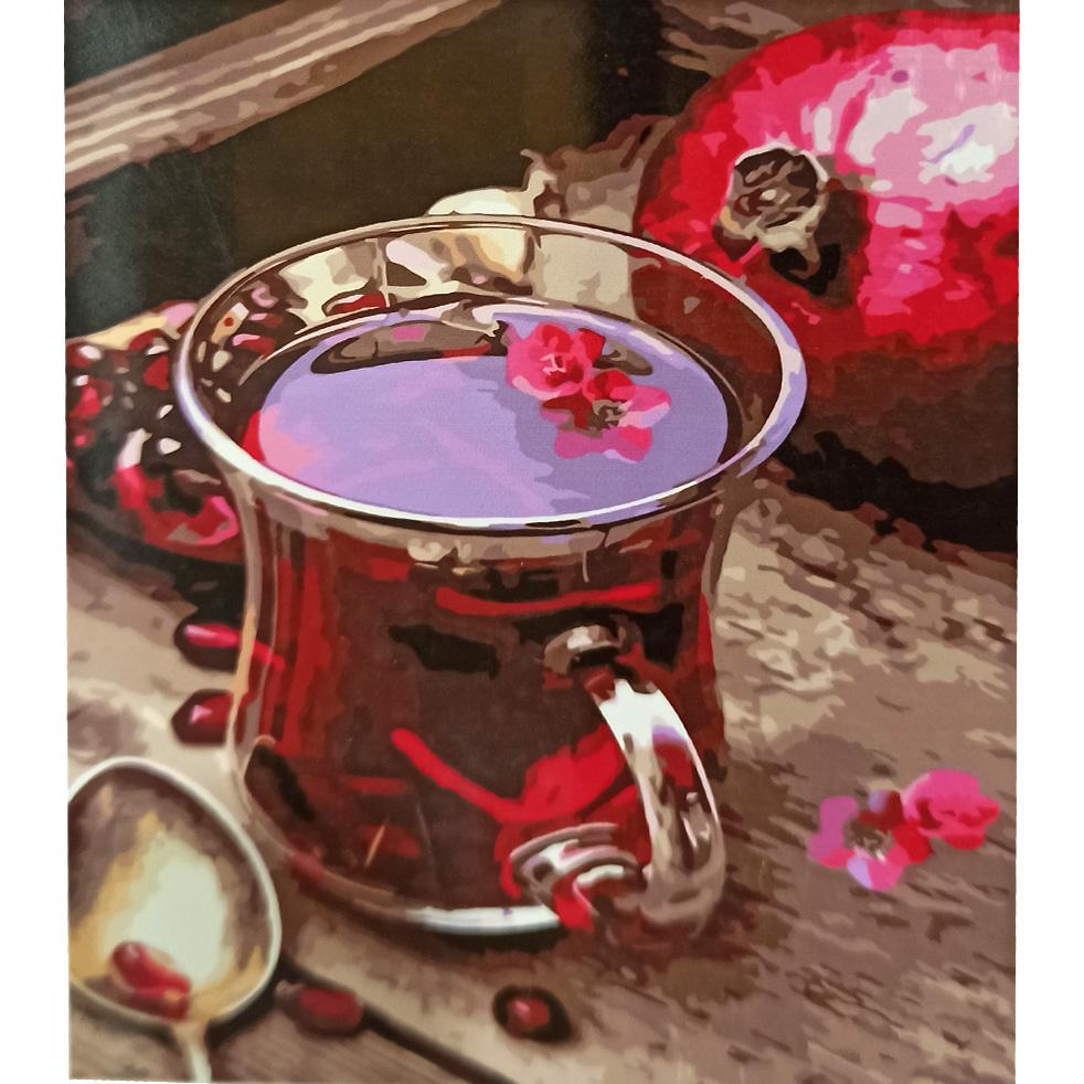 Картина за номерами Strateg Преміум Гранатовий чай 30x40 см (SS6634) Картина за номерами Strateg Преміум Гранатовий чай 30x40 см (SS6634)