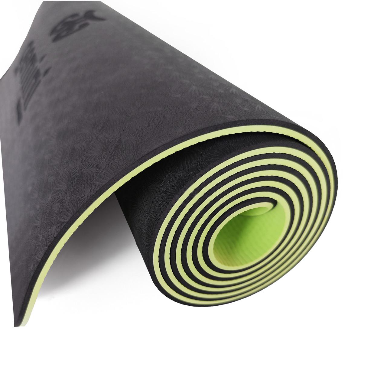 Коврик для фитнеса и йоги Gemini Pro GE-6BLGR TPE/TC 6 мм (14729314) - фото 3 Коврик для фитнеса и йоги Gemini Pro GE-6BLGR TPE/TC 6 мм (14729314) - фото 3