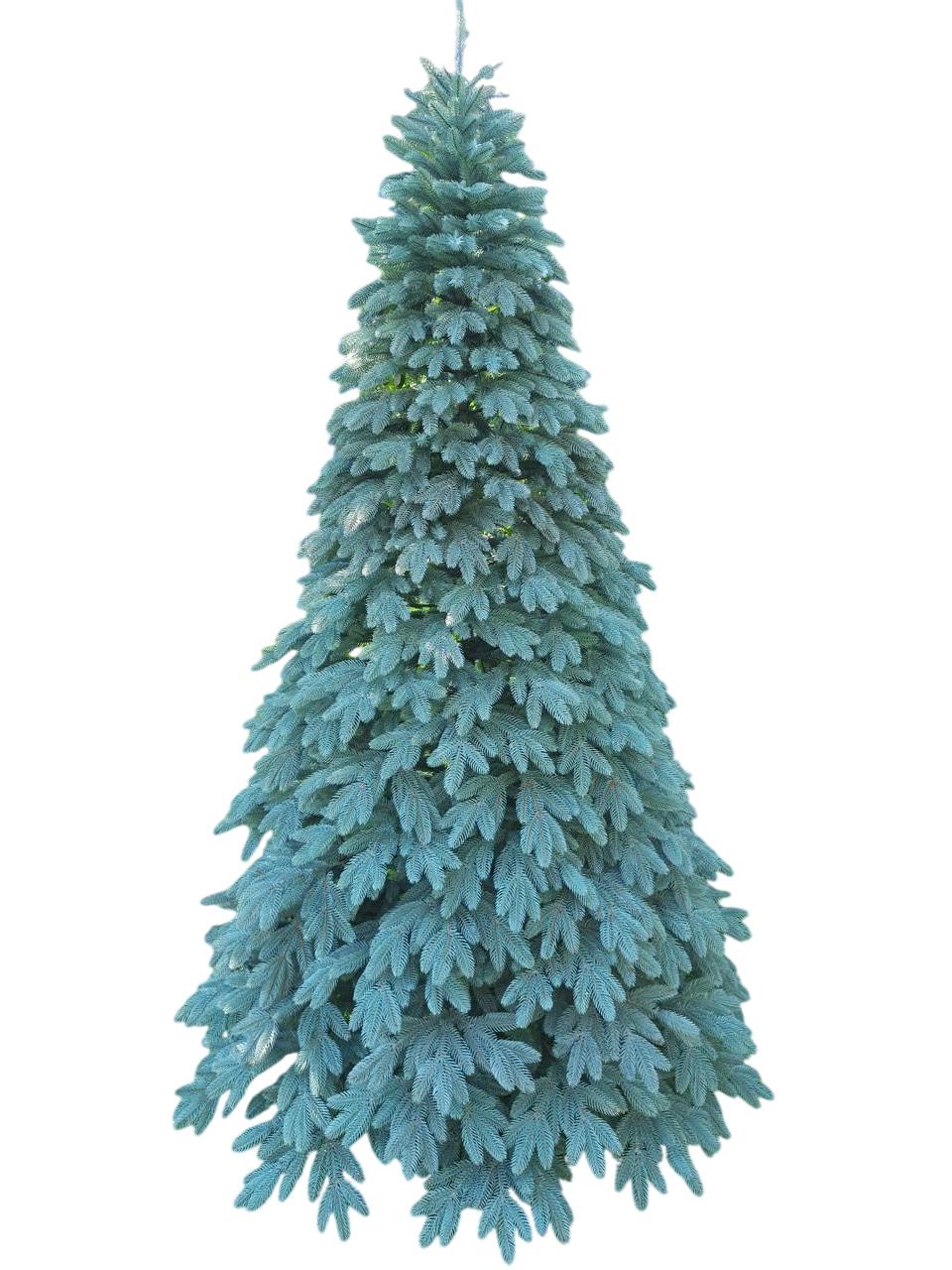 Штучна ялинка Швейцарська ствольна лита 2,1 м Блакитний (123-41-Швей.Г-210)