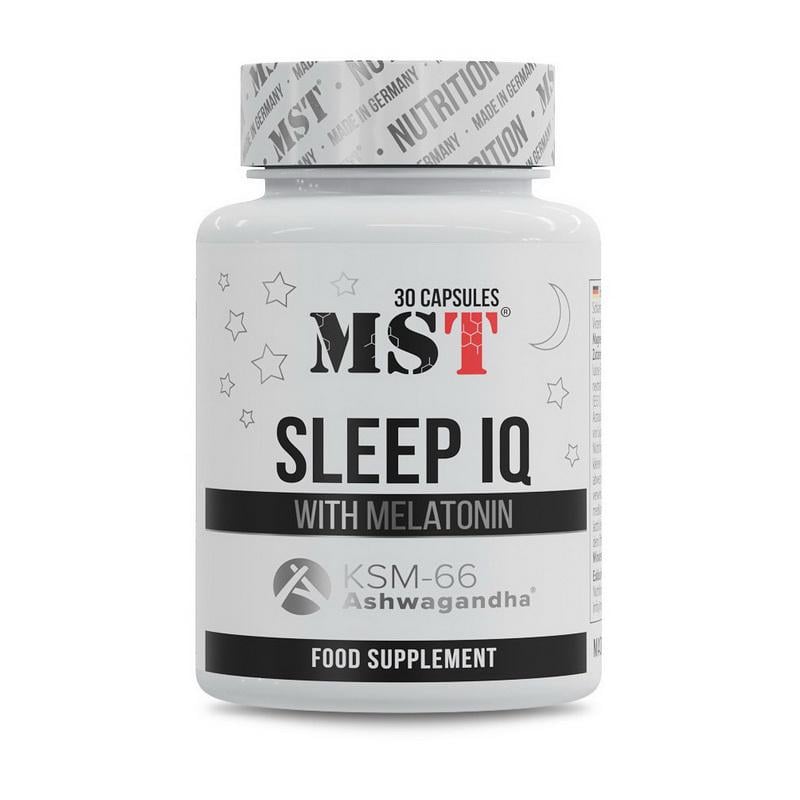 Комплекс для сну з мелатоніном і ашвагандою KSM-66 MST Sleep IQ 30 капс.