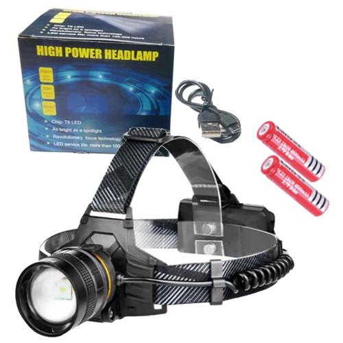 Фонарь налобный BL-8076-2-GT100 2x18650 Zoom ЗУ Type-C Box (2259540038)