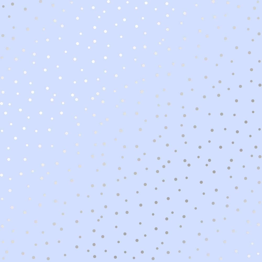 Лист паперу односторонній Silver Drops із срібним тисненням 30,5х30,5 см Purple