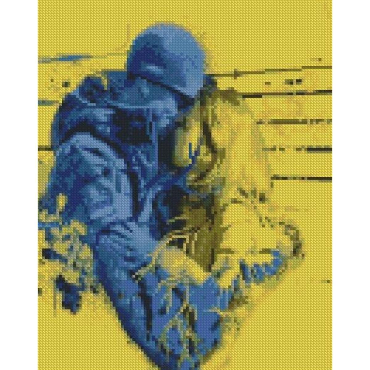 Алмазная мозаика Strateg Премиум Героическая любовь 30x40 см (HX436)