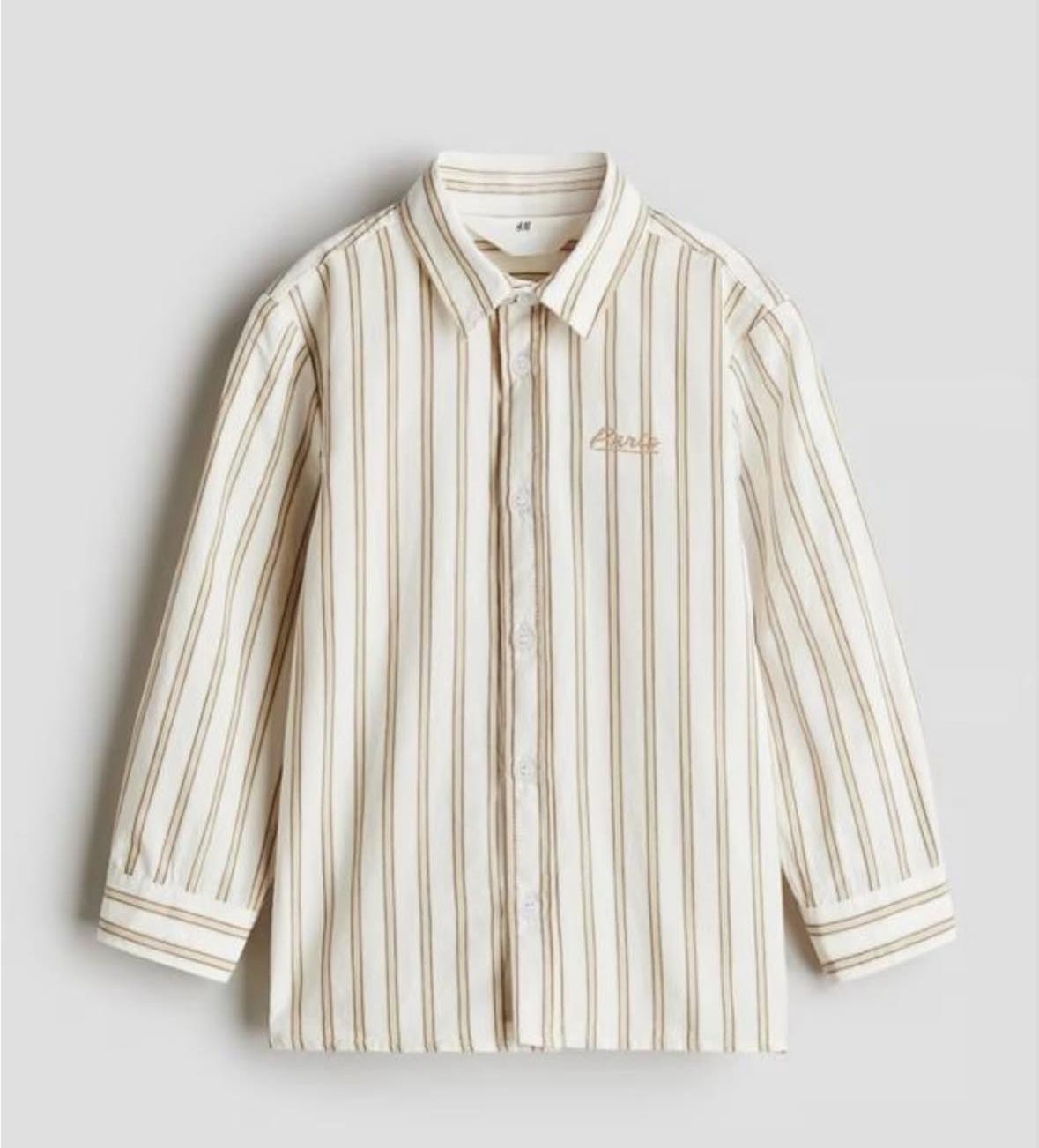 Сорочка для хлопчика H&M 104 см Бежевий (1123)