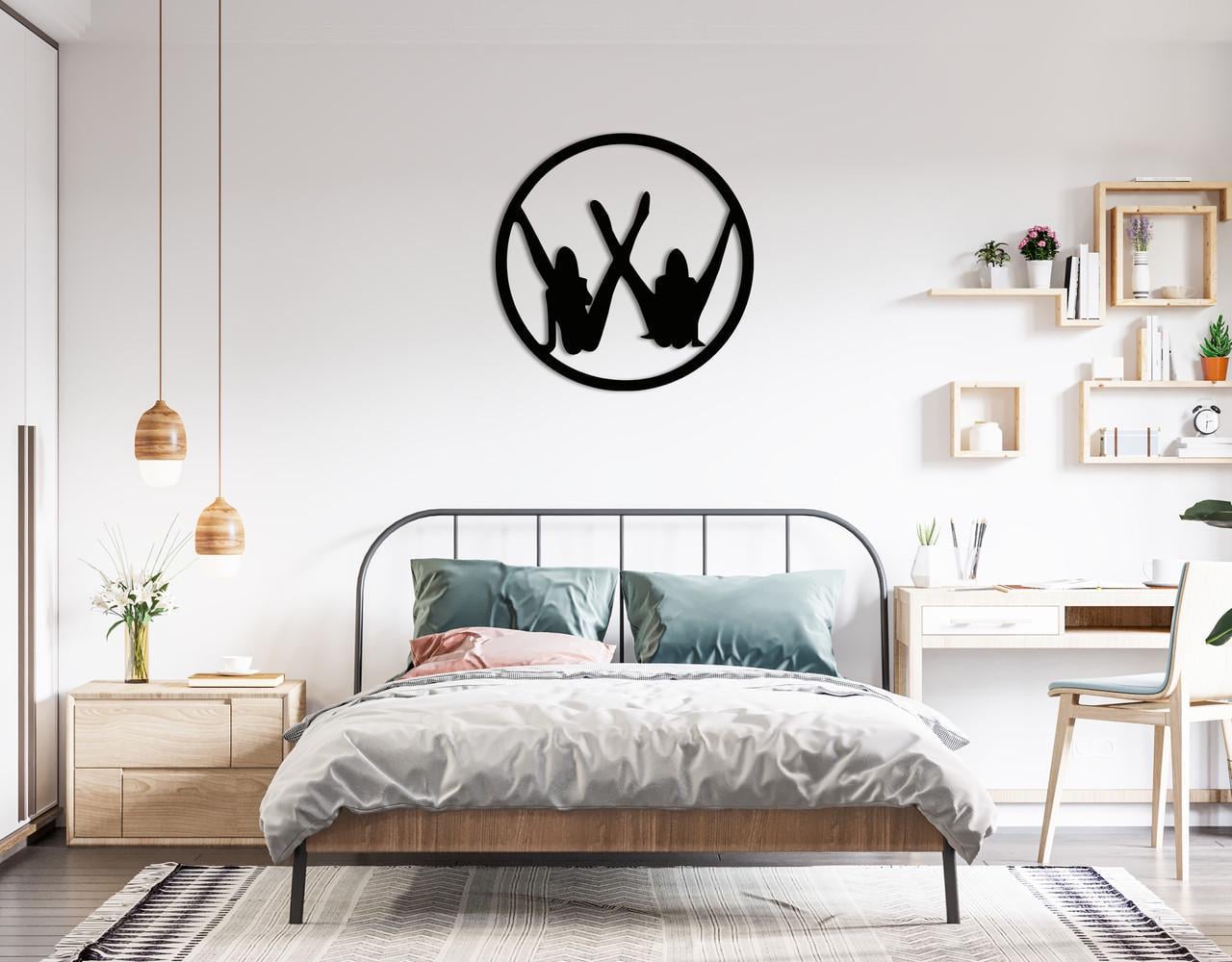 Декоративное панно на стену Upwood Decor Wolkswagen 80х80 см Black (1519204107)
