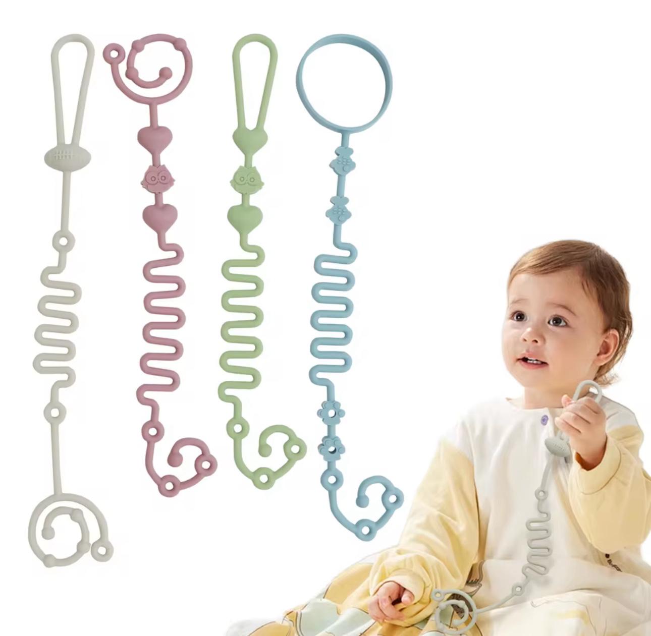 Набор универсальных силиконовых держателей для игрушек 4 шт. и 2 клипсы - фото 7