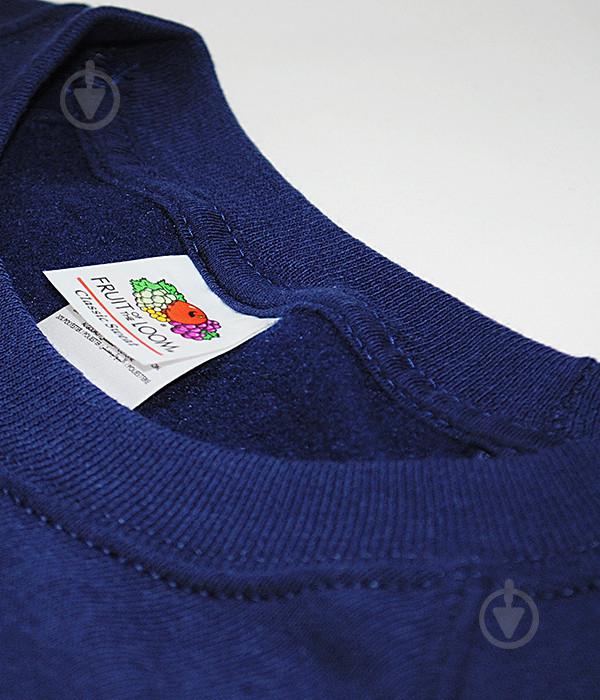 Світшот Fruit of the Loom Classic raglan sweat XXL Темно-Синій (062216032XXL) - фото 6