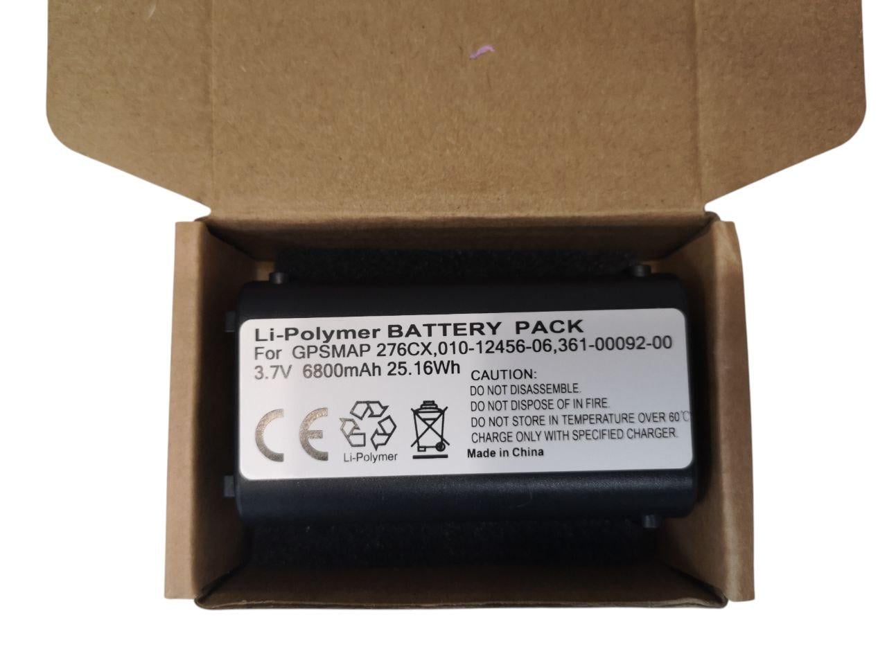 Аккумулятор для Garmin GPSMAP 276Cx/010-12456-06/361-00092-00 6800mah 25,16Wh (000014029)