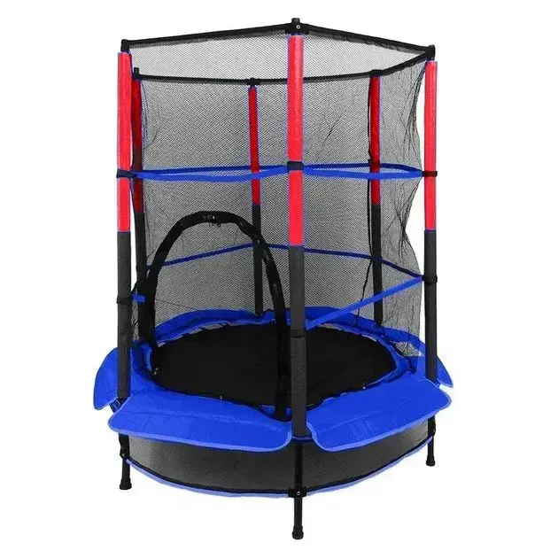 Батут уличный Tilly круглый на пружинах 140 см до 100 кг Синий (150-98-BT-RJ-0072BL)