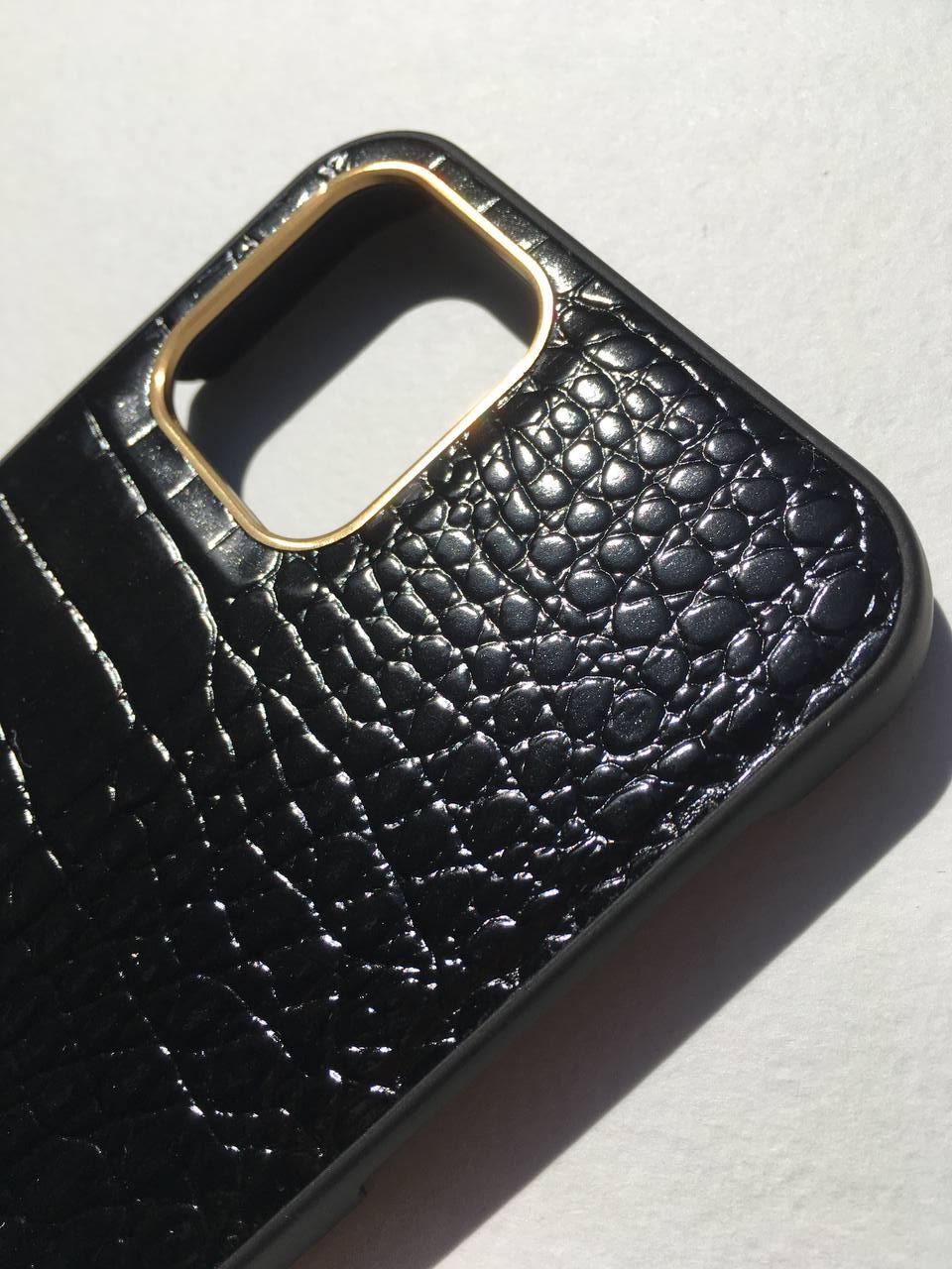 Чохол протиударний iDeal of Sweden Atelier IDACSS22-2061-236 для Iphone 12/12 Pro Neo Noir Croco (12089461) - фото 9