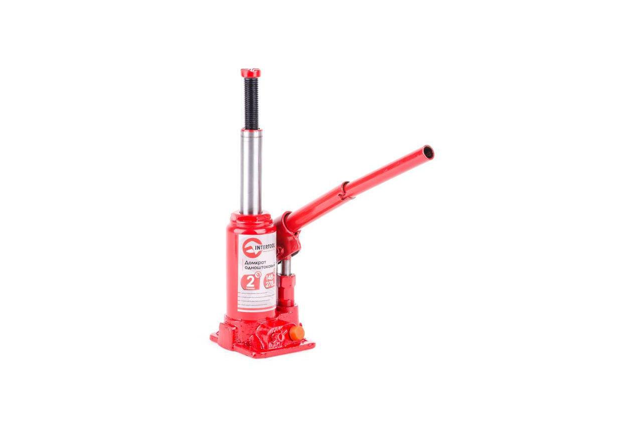 Домкрат гідравлічний Intertool одноштоковий 2 т 278 мм (25064150) - фото 3