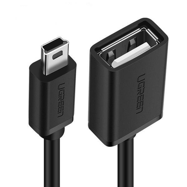 Кабель-адаптер Mini USB OTG Ugreen US249 12 см Черный - фото 1