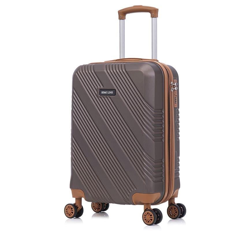 Чемодан SEMI LINE 20" S 39/54 л Brown (DAS303355) - фото 1 Чемодан SEMI LINE 20" S 39/54 л Brown (DAS303355) - фото 1