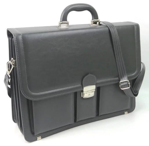 Портфель деловой из искусственной кожи AMO Серый (super352_SST03 grey)