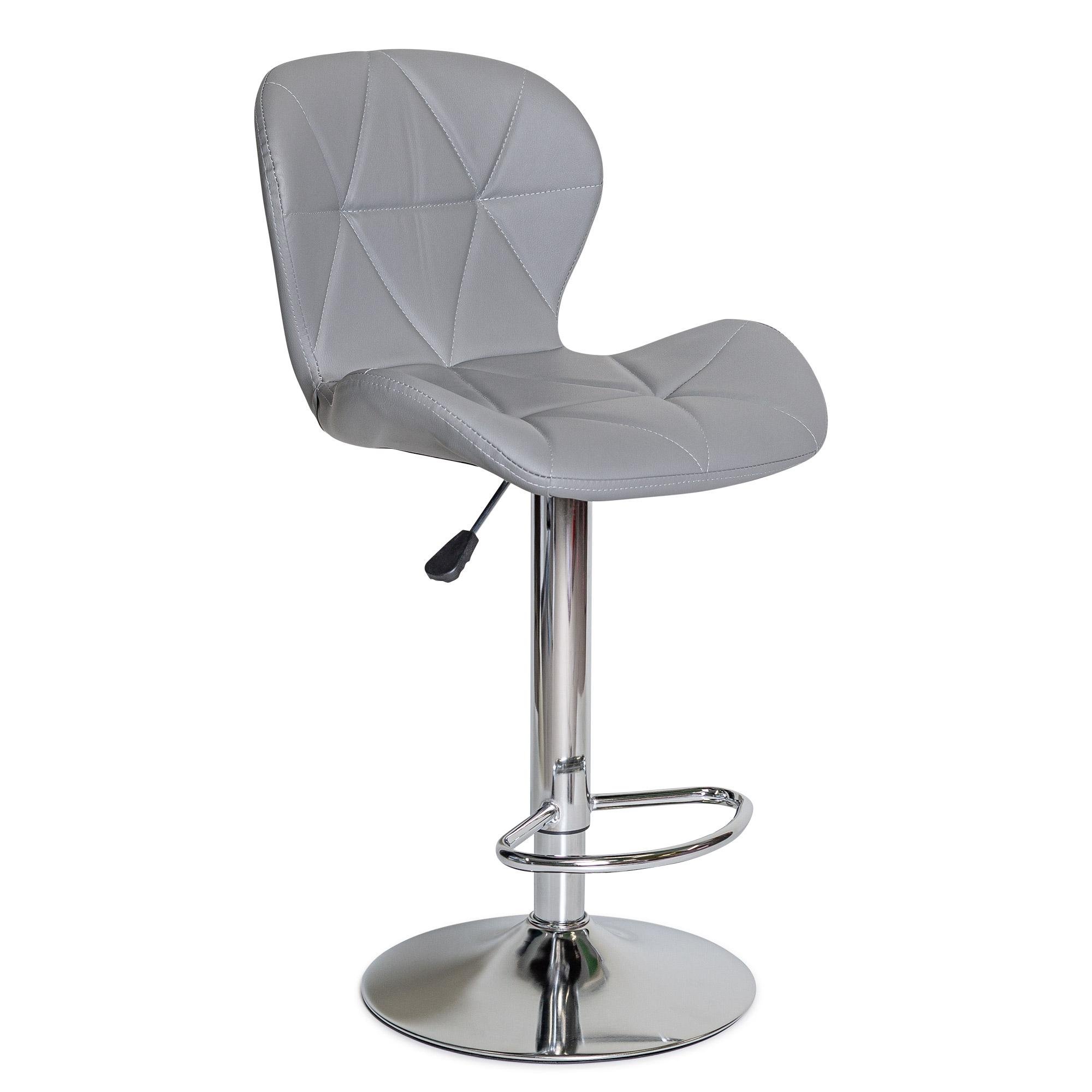 Кресло Hommex Martini Light Grey (H-445 Light Grey/Сhrome base)