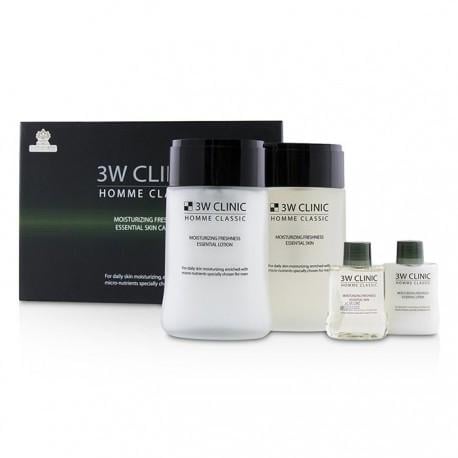 Набір для догляду за чоловічою шкірою 3W Clinic Homme Classic Moisturizing Freshness Essentia 2 Items Set 360 мл (1090962135)