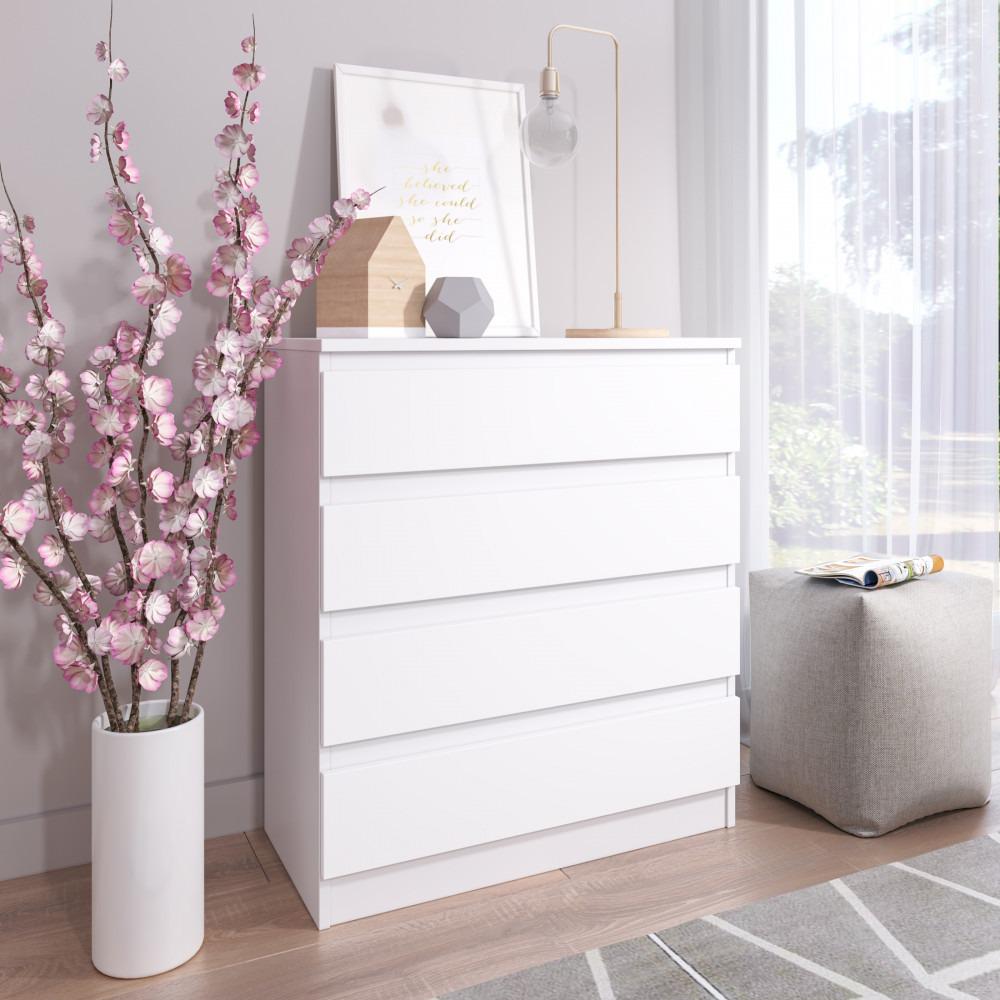 Комод Blonski 4Ш Comodo A4 з ДСП Німфея альба - фото 3 Комод Blonski 4Ш Comodo A4 з ДСП Німфея альба - фото 3