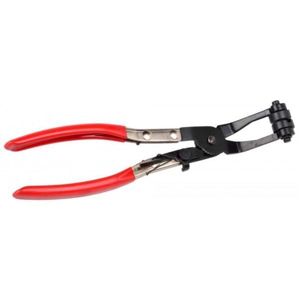 Щипці з шарнірним захватом Rewolt T4089 для хомутів вигнуті 220 мм