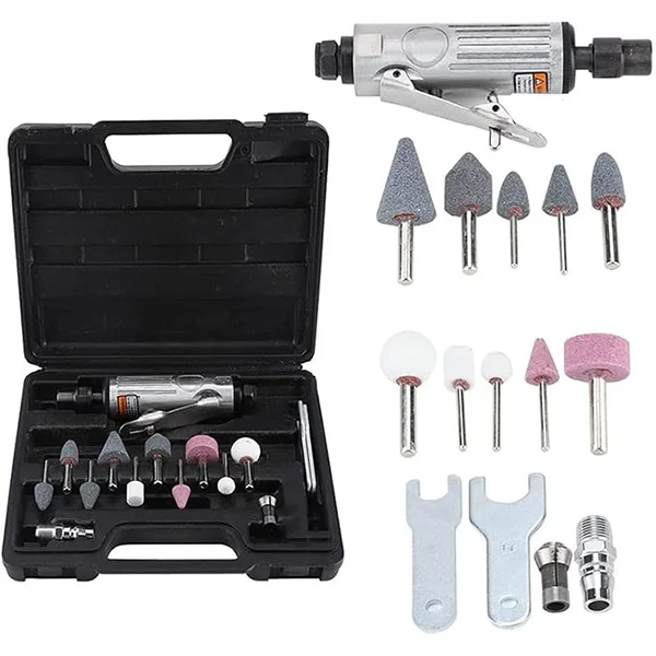 Пневмогравер AN00490 для шлифовки полировки и других задач по обработке в наборе 10 насадок (AN00490) - фото 2 Пневмогравер AN00490 для шлифовки полировки и других задач по обработке в наборе 10 насадок (AN00490) - фото 2