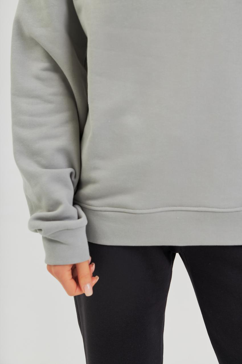 Свитшот женский М126.3 петля с карманами M Светло-серый (688-1-61) - фото 2 Свитшот женский М126.3 петля с карманами M Светло-серый (688-1-61) - фото 2