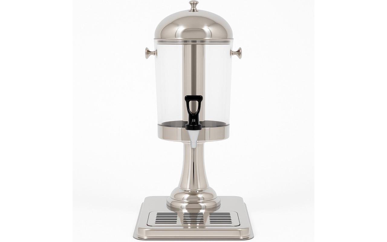 Диспенсер для напитков VIO с подставкой 8 л Серебристый (29690823)